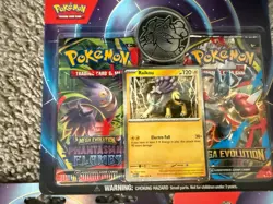 Pokemon TCG Lot Of 5 Phantasmal Flames, Mega Evolution 2 Pack Blister, Raikou - Image 2