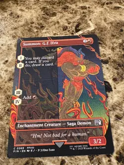 SUMMON: G.F. IFRIT Magic the Gathering MTG Final Fantasy Borderless - Image 1