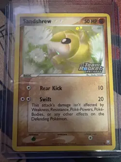 Pokemon Sandshrew 74/109 EX Team Rocket Returns Reverse Holo English - Image 1