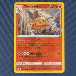 Charizard 010/078 - Pokemon GO - Rare Reverse Holo Pokemon Card - NM - Image 1
