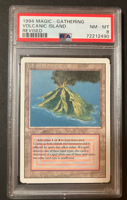 Volcanic Island Revised PSA 8 NM - Graded MTG Magic the Gathering - Image 1