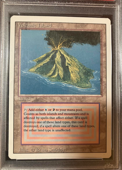 Volcanic Island Revised PSA 8 NM - Graded MTG Magic the Gathering - Image 2