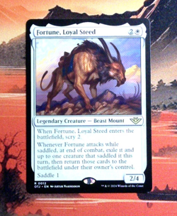 MTG Fortune, Loyal Steed Regular OTJ 12 NM R - Image 1