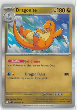 Pokemon TCG Scarlet & Violet 151 MEW Foil Rare #149/165 Dragonite - Image 1