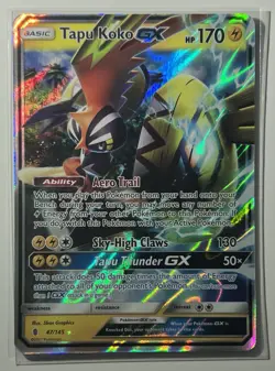 Tapu Koko GX 2017 47/145 Guardians Rising Full Art Ultra Rare Pokemon TCG NM - Image 3