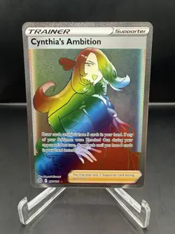 Cynthia’s Ambition 178/172 Pokemon Brilliant Stars Rainbow Rare Full Art New - Image 1