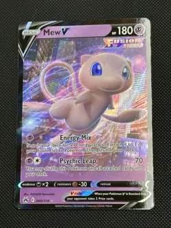 Pokemon TCG Mew V Fusion Strike Ultra Rare Foil 060/159 180 HP English - Image 1