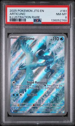 ARTICUNO 161/159 ILLUSTRATION RARE JTG EN-JOURNEY TOGETHER POKEMON PSA 8 - Image 1