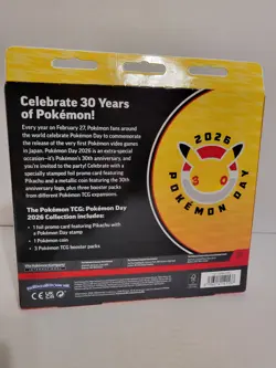 Pokemon Day 2026 Collection 30th Anniversary Special Pikachu Promo SEALED - Image 3