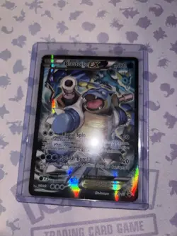 Pokemon TCG Blastoise EX XY122 Full Art Holo Black Star MP - Image 1