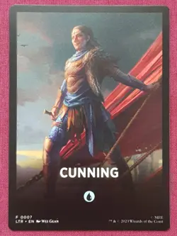 Magic The Gathering LOTR TALES OF MIDDLE-EARTH CUNNING theme card MTG - Image 1