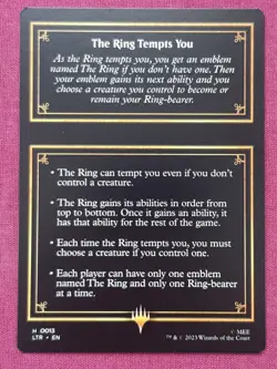 Magic The Gathering LOTR TALES OF MIDDLE-EARTH CUNNING theme card MTG - Image 2