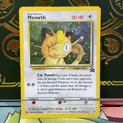 Meowth 10 (Game Boy Promo) - Wizards Black Star Promo - Pokemon HOLO SWIRL HP - Image 1