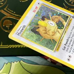 Meowth 10 (Game Boy Promo) - Wizards Black Star Promo - Pokemon HOLO SWIRL HP - Image 5