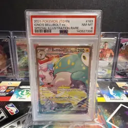 Pokemon Journey Together Iono’s Bellibolt ex Special Illustration Rare 183 PSA 8 - Image 1