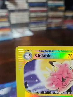 2002 Pokemon Expedition Clefable Reverse Holo 07/165 Rare E-reader Badly Damaged - Image 3