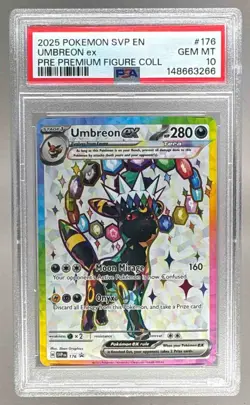 148663266 Umbreon ex 2025 Pokemon SV Prismatic Evolutions Promo #176 PSA 10 - Image 1