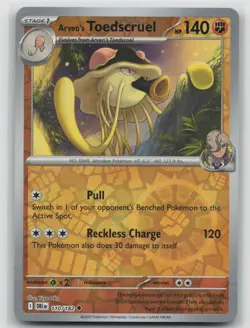 Arven's Toedscruel 110/182 Uncommon Destined Rivals Pokemon Reverse Holo NM - Image 1