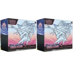 (2) PRESALE Chaos Rising Pokemon Center ETB Elite Trainer Box Pokemon -Read desc - Image 1