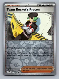 Team Rocket's Proton 177/182 Uncommon Destined Rivals Pokemon Reverse Holo NM - Image 1