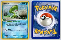 Lombre 34/107 Reverse Holo Uncommon Deoxys Pokemon Heavily Played - Image 3
