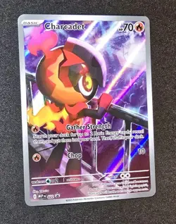 Charcadet 022 Promo Holo Pokemon Phantasmal Flames NM 001 - Image 1