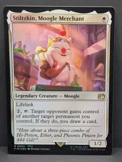 Stiltzkin, Moogle Merchant FFIX Final Fantasy 9 MTG Magic Prerelease Foil - Image 1