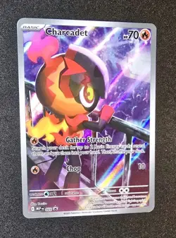 Charcadet 022 Promo Holo Pokemon Phantasmal Flames NM 005 - Image 1