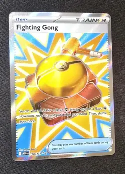 Pokemon Fighting Gong 168/132 Ultra Rare Full Art Mega Evolution English MINT - Image 1