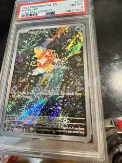 2023 POKEMON PAL EN-PALDEA EVOLVED ILLUSTRATION RARE 203 MAGIKARP PSA 8 - Image 2