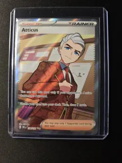 Atticus 134/131 - Pokemon TCG: Prismatic Evolutions - Full Art Trainer MINT! - Image 1
