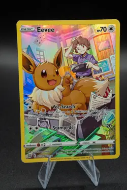 Full Art - Eevee Pokemon Sword & Shield Brilliant Stars Trainer Gallery #TG11 LP - Image 1