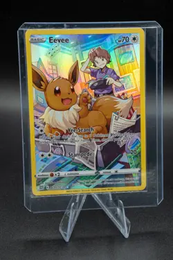 Full Art - Eevee Pokemon Sword & Shield Brilliant Stars Trainer Gallery #TG11 LP - Image 5