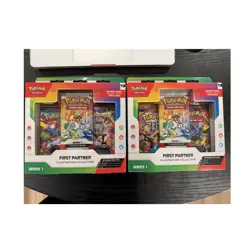 Pokemon First Partner Illustration Collection Series 1 2 Box Lot Promo Booster - Image 1
