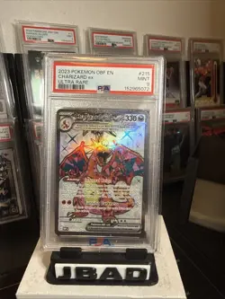 PSA 9 Charizard EX 215 Pokemon Obf En Obsidian Flames 2023 Ultra Rare - Image 5