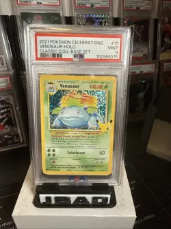 GRADED PSA 9 2021 Pokemon Celebrations Venusaur-Holo Classic Coll-Base Set #15 - Image 3