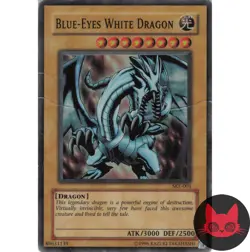 Yugioh Blue-Eyes White Dragon SKE-001 Super Rare HP - Image 1