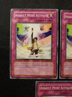 3x Assault Mode Activate NM DP09-EN022 1st Edition Unlimited Yugioh Playset - Image 2