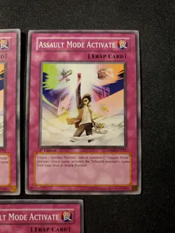 3x Assault Mode Activate NM DP09-EN022 1st Edition Unlimited Yugioh Playset - Image 3