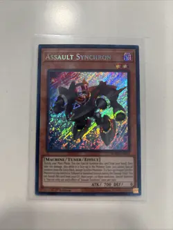 Near Mint Yugioh Assault Synchron Secret Rare 1st Edition BLMR-EN003 - Image 1