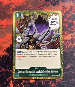 DEMON AURA NINE SWORD STYLE ASURA BLADES DRAWN DEAD MAN'S GAME OP12-037 - Image 1