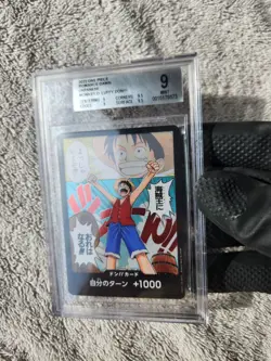 2022 One Piece Romance Dawn Japanese Monkey D. Luffy Don!!! Foil BGS 9 like PSA - Image 1