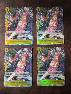 4x Donquixote Rosinante OP12-108 One Piece CG Illustr Box Vol.6 SR Promo (MINT) - Image 1