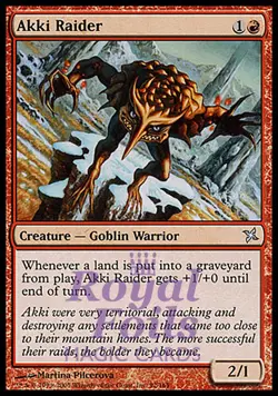 Akki Raider 3x FOIL BOK MTG Betrayers Kamigawa Uncommon MINT red - Image 1