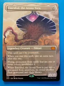 MTG 1x BORDERLESS Emrakul, the Aeons Torn 335 Double Masters 2022 Magic x1 NM - Image 1