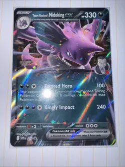 Pokemon TCG Team Rocket's Nidoking ex SVP 217 Black Star Promo English - Image 2