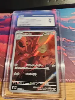 2023 POKEMON JAPANESE RULER OF THE BLACK FLAME ART RARE HOLO SCIZOR CGC 9 - Image 1