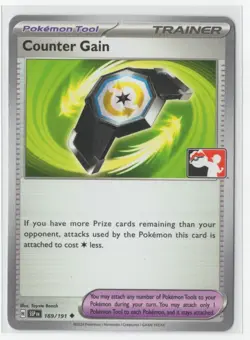 Pokemon Prize Pack Series 7 Counter Gain 169/191 - PLAY STAMP - Image 1