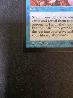 Intuition Tempest Regular Instant Blue Rare April Lee 70/350 1997 MTG - Image 3