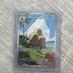 Pokemon SV08 Surging Sparks Card 208/191 Alolan Dugtrio Illustration Rare - Image 1